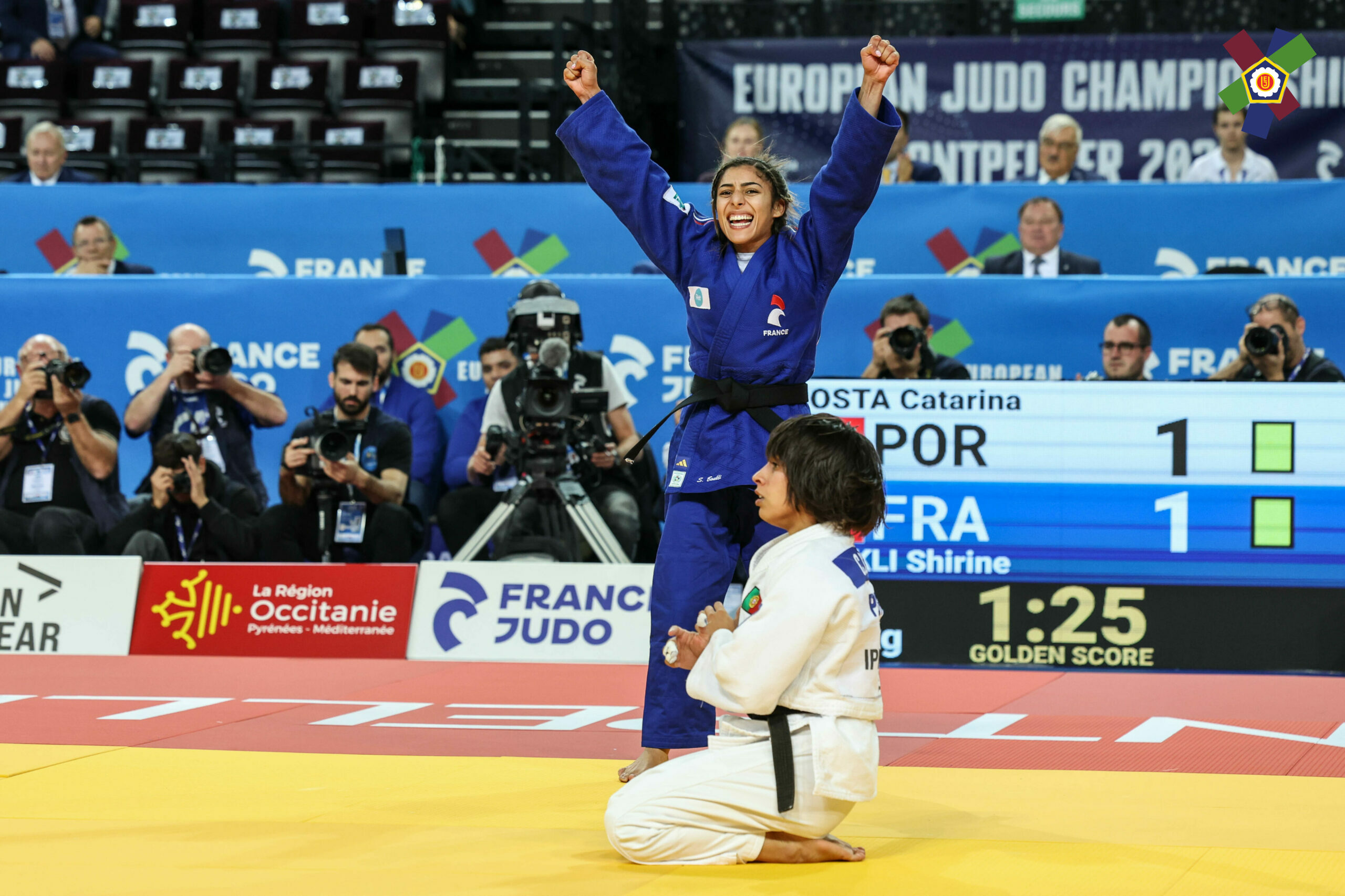 Shirine Boukli, judokate française –48 kg, en compétition internationale