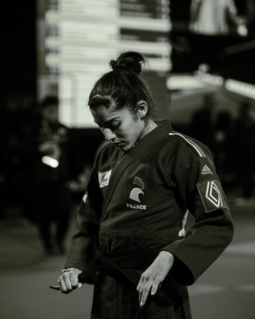 Shirine Boukli, judokate française –48 kg, en compétition internationale