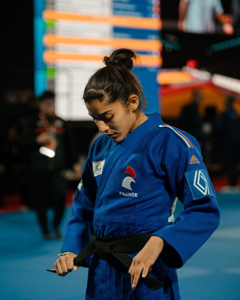 Shirine Boukli, judokate française –48 kg, en compétition internationale