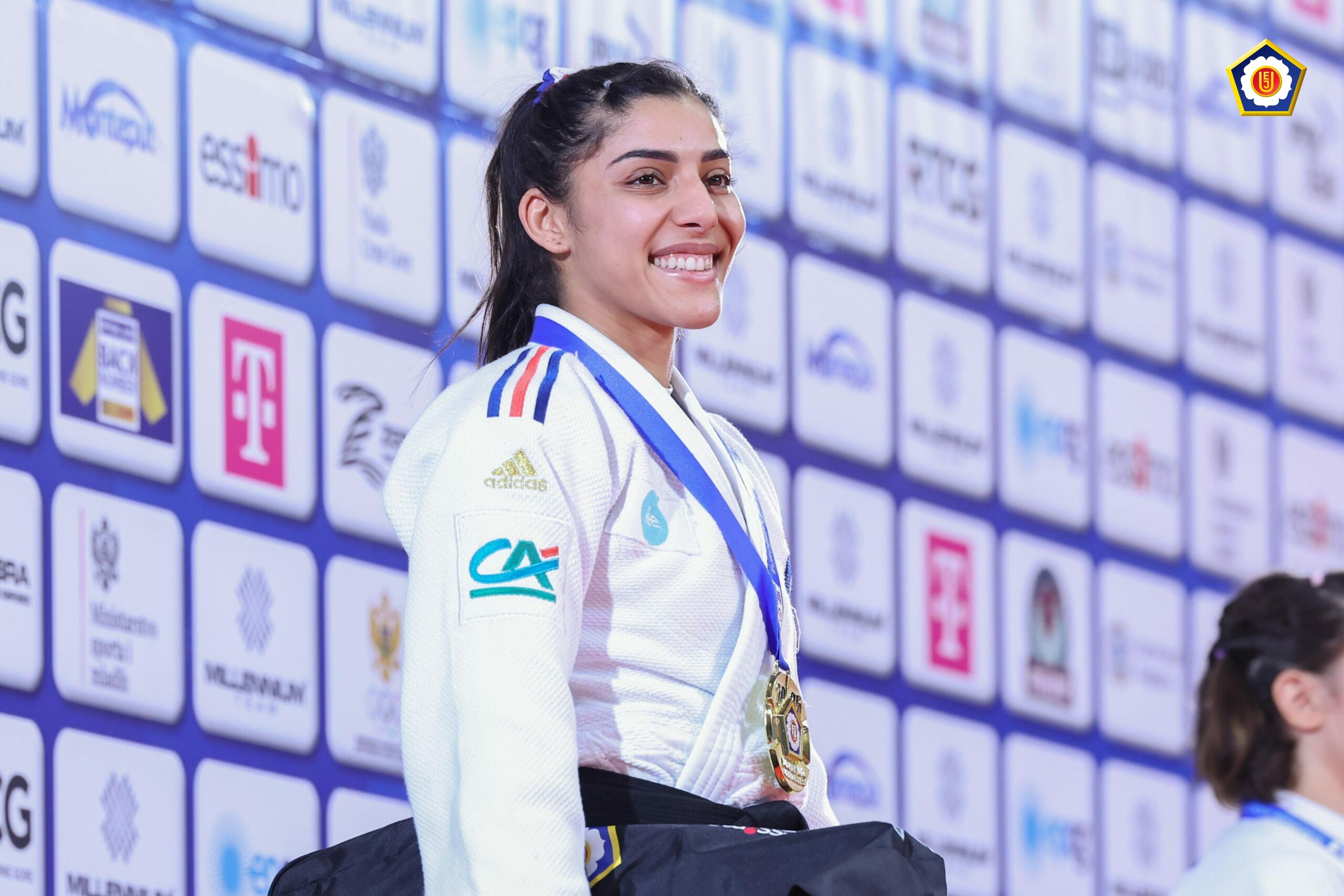 Shirine Boukli, judokate française –48 kg, en compétition internationale
